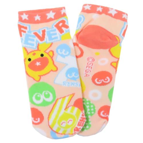 女性用靴下 ぷよぷよ レディースソックス フィーバー ジェイズプランニング かわいい ゲームメール便可 マシュマロポップ