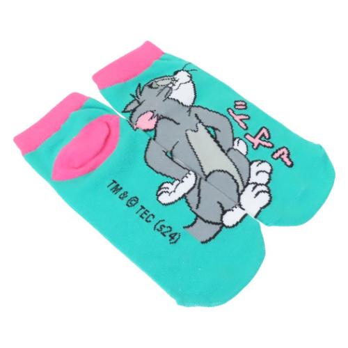 女性用靴下 トムとジェリー レディースソックス トム ドヤァ ワーナーブラザース スモールプラネット キャラックス 大人向け メール便可 マシュマロポップ