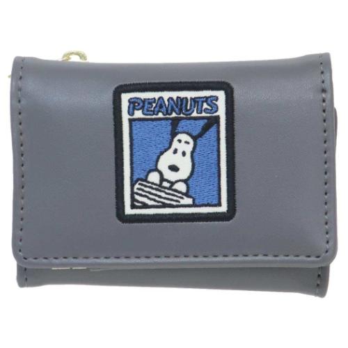 ミニウォレット スヌーピー ミニ財布 ブロックパターン ピーナッツ カミオジャパン コンパクト財布 マ..