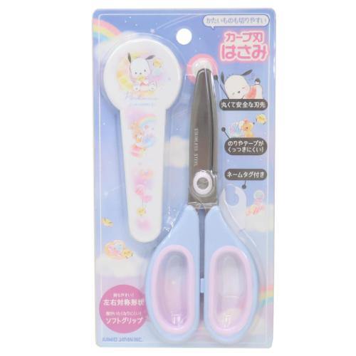楽天ガールズ雑貨通販マシュマロポップはさみ ポチャッコ カーブ刃はさみ お菓子パーティー サンリオ カミオジャパン 新学期準備文具 メール便可 マシュマロポップ