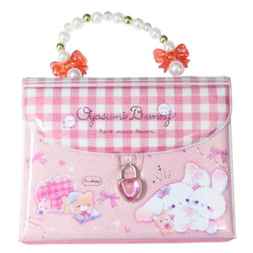 シール帳 カギつきバッグマイシールバインダー おやすみバニー クーリア シール交換帳 シールシート10枚付き マシュマロポップのサムネイル