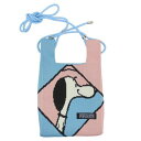 ミニショルダーバッグ スヌーピー IP ベビールー Peanuts-9T ニット調生地ミニショルダー Sax ピーナッツ ルートート baby roo プレゼント メール便可 マシュマロポップ