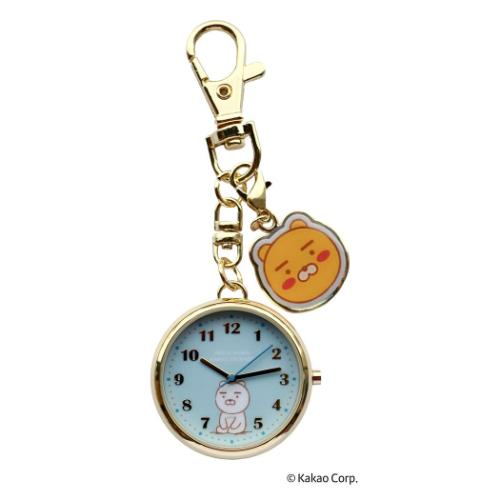 キーホルダー時計 カカオフレンズ チャーム付きKCウォッチJ BL KAKAO FRIENDS フィールドワーク バッグチャーム メール便可 マシュマロポップ