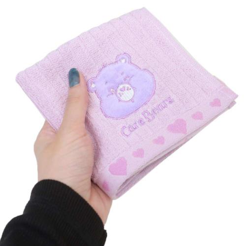 ミニタオル ケアベア ジャガードハンカチタオル スイートドリームズベア CareBears 丸眞 汗拭きタオル メール便可 マシュマロポップ