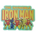 ダイカットシール アイアンマン キャラクターステッカー コミック MARVEL スモールプラネット デコシール 耐水性 メール便可