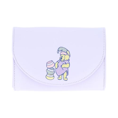 マルチポーチ くまのプーさん ジャバラ収納ポーチ NLC ディズニー サンスター文具 小物入れ マシュマロポップ