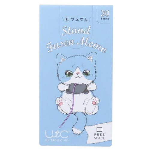 付箋 いわさきゆうし 立つふせん 夜更かししてゲームするネコ フリースペース ねこ ヒサゴ 立つふせん ..