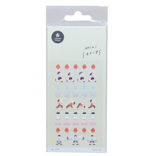 シールシート スワテリエミニステッカー deco.15 S&C デコシール おしゃれ メール便可 マシュマロポップ