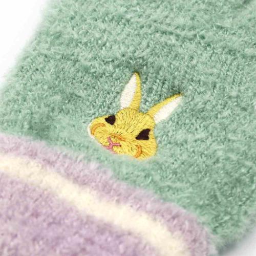 手袋 アニマルスマホ手袋 ミントウサギ アニマル トモコーポレーション 防寒用品 レディース手袋 5本指タイプ ウォーマー雑貨 マシュマロポップ