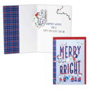 クリスマスカード スヌーピー 立体カード SNMerry&Bright ピーナッツ 日本ホールマーク Xmas メッセージカード メール便可 マシュマロポップ