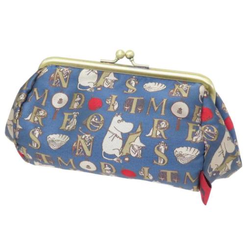 コスメポーチ ムーミン ジャガードがま口ポーチ 思い出 北欧 ワタナベ 化粧ポーチ 小物入れ マシュマロポップのサムネイル