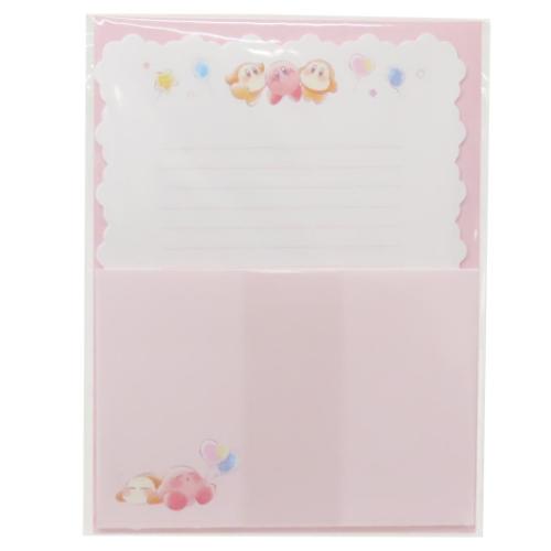 レターセット 星のカービィ カームレター STARRY DREAM カミオジャパン ダイカット便箋&封筒 手紙セット メール便可 マシュマロポップ