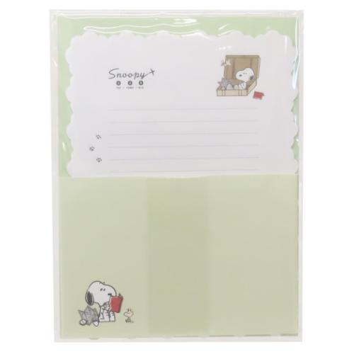 レターセット スヌーピー カームレター トラベルトランク ピーナッツ カミオジャパン ダイカット便箋&封筒 手紙セット メール便可 マシュマロポップ