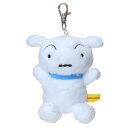 リール式キーケース クレヨンしんちゃん ぬいぐるみリールキーカバー シロ エスケイジャパン 鍵ホルダー アニメ マシュマロポップ