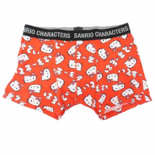 男性用下着 ハローキティ ボクサーブリーフ ひらがなロゴ サンリオ スモールプラネット ギフト雑貨 メンズインナー メール便可 マシュマロポップ