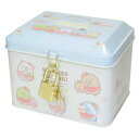 貯金箱 すみっコぐらし カギ付き缶バンク 喫茶すみっコでいちごフェア サンエックス ティーズファクトリー プレゼント マシュマロポップ(3)