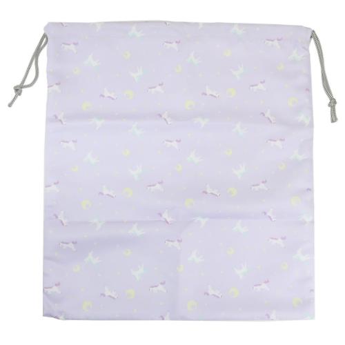 巾着袋 巾着L きんちゃくポーチ ユニコーン ミントイン 新学期準備 体操服入れ メール便可 マシュマロ..