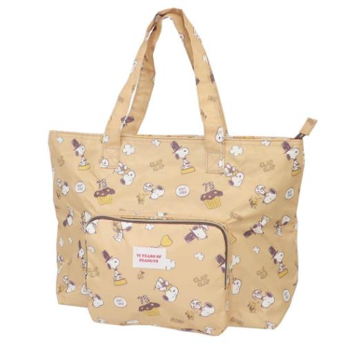 トートバッグ スヌーピー 折りたたみバッグ ピーナッツ 粧美堂 旅行 合宿 マシュマロポップ