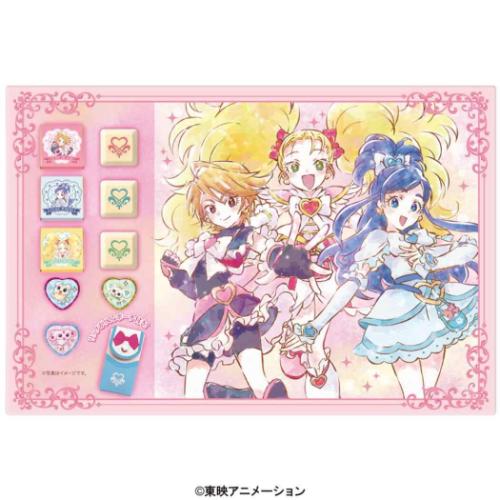 お菓子 チョコレート ふたりはプリキュア リップポーチギフト Max Heart バレンタイン ハート 義理チョコ 友チョコ 自分チョコ アニメ マシュマロポップのサムネイル