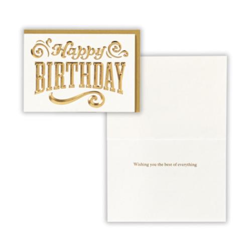 グリーティングカード 誕生お祝い HMD箔Dエンボスバースデー 日本ホールマーク バースデーカード メッセージカード メール便可 マシュマロポップ