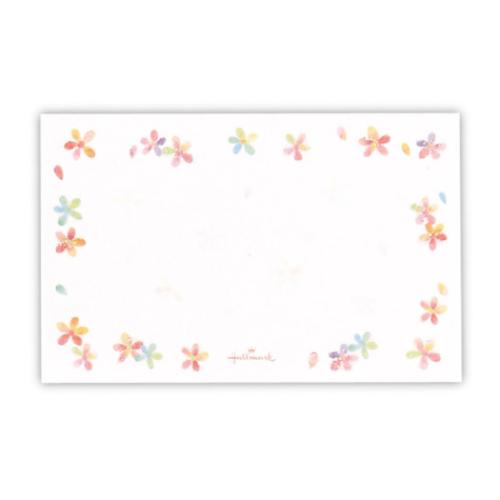 メッセージカード ミニメッセージカード 10枚入り カラフルフラワー3 日本ホールマーク プレゼントカード 多目的 メール便可 マシュマロポップ