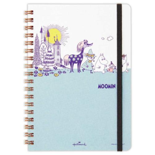 リングノート ムーミン B6 サイズ MOHNグリーン Happy in Nature 北欧 日本ホールマーク 新学期準備文具 メール便可 マシュマロポップ