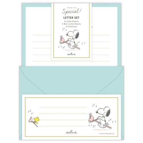 手紙セット スヌーピー レターセット SNYSグリーン You’re special ピーナッツ 日本ホールマーク 便箋&封筒 かわいい メール便可 マシュマロ...
