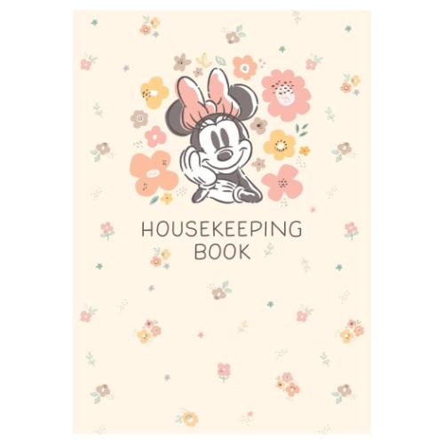 ハウスキーピングブック ミニーマウス 簡単スッキリ家計簿 日付なしタイプ DNミニー フラワー ディズニー 日本ホールマーク 主婦 主夫 メール便可 マシュマロ...