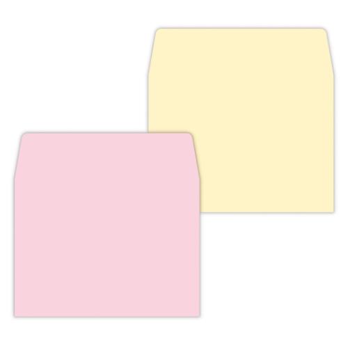 封筒 ひとことふたこと封筒 ひとことピンク&イエロー 日本ホールマーク ミニ封筒 ポチ袋 メール便可 マシュマロポップ