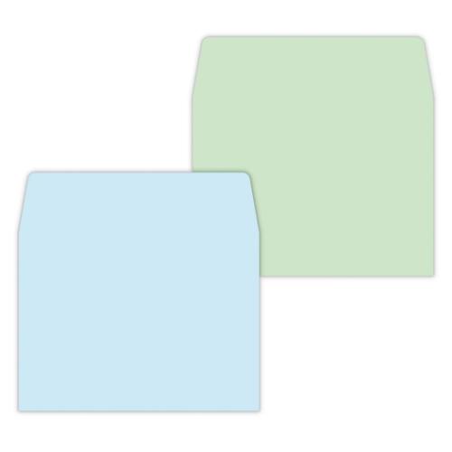 封筒 ひとことふたこと封筒 ひとことブルー&グリーン 日本ホールマーク ミニ封筒 ポチ袋 メール便可 マシュマロポップ