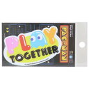 ダイカットシール パックマン ビニールステッカー PLAY TOGETHER ゼネラルステッカー 耐水耐光 デコステッカー ゲームメール便可 マシュマロポップ
