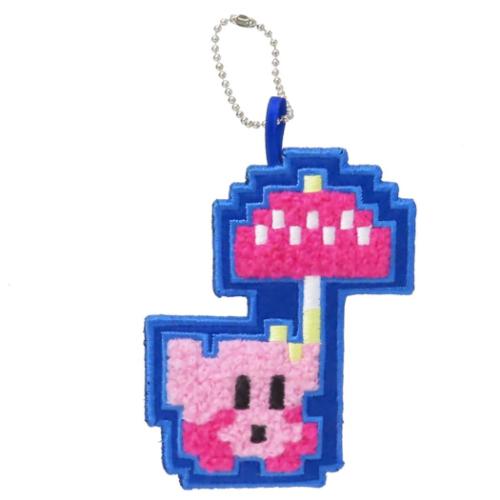 キーチェーン 星のカービィx大図まこと 刺繍ワッペンチャーム パラソル ジェイズプランニング キーホル..