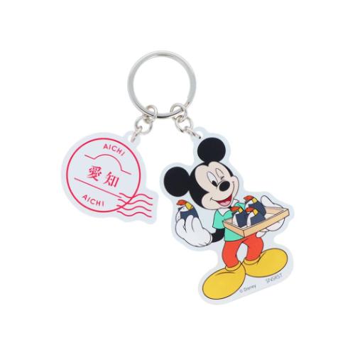 キーリング ミッキーマウス 2連アクリルキーホルダー DREAM TRAVEL 愛知県 ディズニー サンスター文具 ..