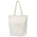 トートバッグ ファスナー付きキャンバストート モチウサギ ミントイン 手提げかばん かわいい メール便可 マシュマロポップ