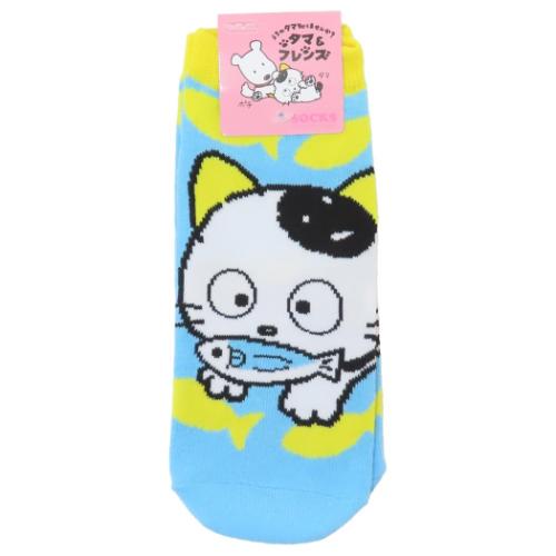 女性用靴下 タマ&フレンズ レディースソックス おさかな スモールプラネット キャラックス 大人向け メール便可 マシュマロポップ