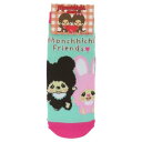 女性用靴下 モンチッチ ANKLE SOCKS LADIES レディースアンクルソックス フレンズ オクタニ かわいい メール便可 マシュマロポップ