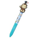 ボールペン おさるのジョージ マスコット付き4色ボールペン ドーナツ アイプランニング カラーペン 文房具 絵本メール便可 マシュマロポップ