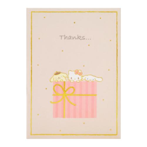 グリーティングカード サンリオキャラクターズ ミニカード 感謝 キャラミックス箱から飛び出す サンリオ サンリオ サンキューカード 感謝 お礼 メール便可 マシ...