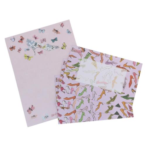 手紙セット アンディ ウォーホル レターセット シューズ APJ 便箋 封筒 アートメール便可 マシュマロポップ