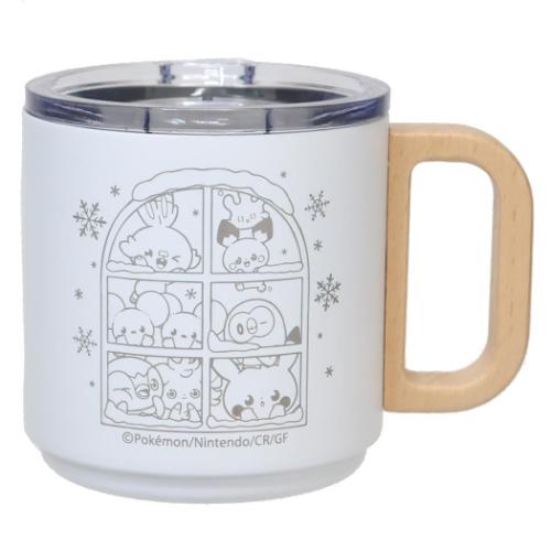マグカップ ポケットモンスター 木製風取っ手付きマグ ポケピース ウインターシリーズ ポケモン マリモクラフト プレゼント 保温 保冷 マシュマロポップのサムネイル