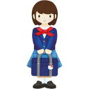 グリーティングカード 入園入学 ダイカットカード 学生服女の子型抜き サンリオ プレゼント メッセージカード メール便可 マシュマロポップ