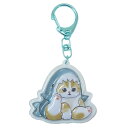 キーリング モフサンド ぷっくりったいキーホルダー サメ すわり mofusand ケイカンパニー プレゼント メール便可 マシュマロポップ