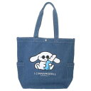 トートバッグ シナモロール デニムトートバッグ I.CINNAMOROLL サングラス サンリオ ワタナベ 手提げかばん マシュマロポップ