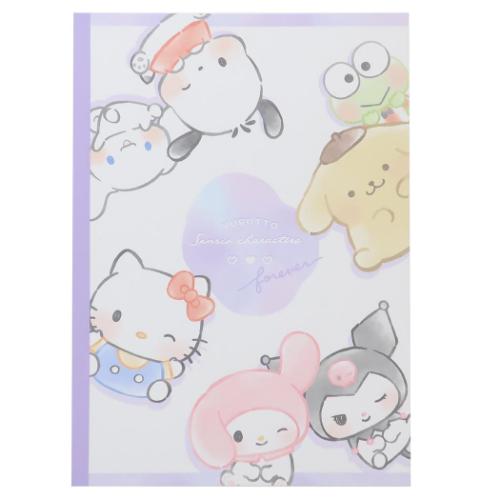 横罫ノート サンリオキャラクターズ B5クロスノート ゆるっとFOREVER サンリオ カミオジャパン 新学期準備文具 メール便可 マシュマロポップ