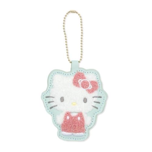 キーチェーン ハローキティ お名前ホルダー 相良刺繍 サンリオ エムプラン ネームタグ メール便可 マシュマロポップ