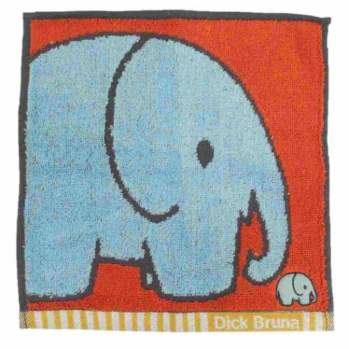 ミニタオル ミッフィー ジャガードハンカチタオル オーガニックコットン チアフルシリーズぞう ディックブルーナ 丸眞 汗拭きタオル 絵本メール便可 マシュマロポップ