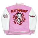 アウター レディース ベティブープ スタジャン キュートスタイルベティー L BETTY BOOP 丸眞 プレゼント スカジャン オーバーサイズ マシュマロポッ...