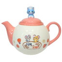 陶磁器製急須 トムとジェリー フィギュア付きティーポット ベーカリー とむとじぇりーごっこ ワーナーブラザース サンアート プレゼント ギフト かわいい 茶こし...