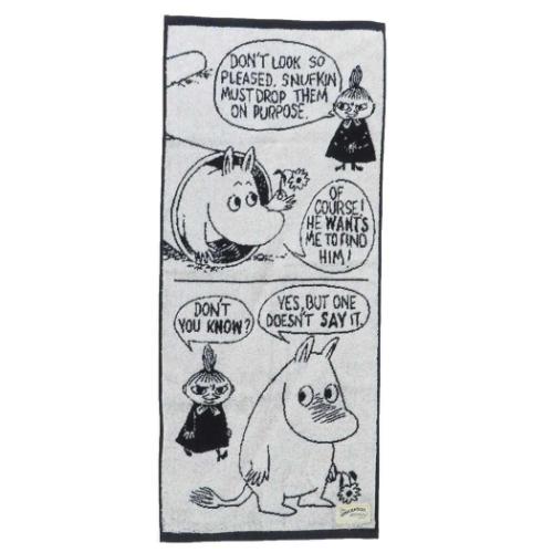 フェイスタオル ムーミン ジャガードロングタオル トレースフレンド 北欧 丸眞 新生活雑貨 メール便可 ..