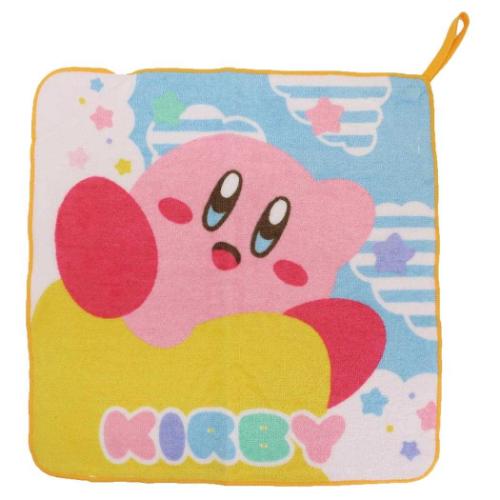 ループタオル 星のカービィ ループ付きハンドタオル ワープスターとカービィ 丸眞 入園入学準備雑貨 メ..